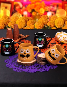 Set de tazas clásicas Crown Baccara Halloween 4 piezas