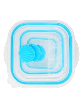 Set contenedores Aquila Sea Shell de plástico 6 piezas