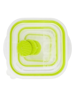 Set contenedores Aquila Sea shell de plástico 6 piezas