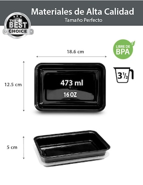 Set contenedores Berry Hip de plástico 24 piezas