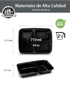 Set contenedores Berry Hip de plástico 24 piezas
