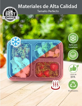 Set contenedores Berry Hip de plástico 24 piezas