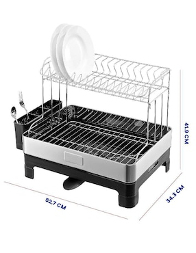 Escurridor de trastes Rd Royal Cook de acero inoxidable