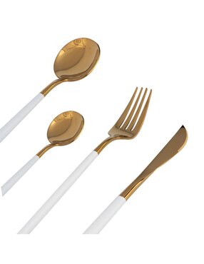 Set cubiertos Chefmaker Aziel de acero inoxidable 16 piezas