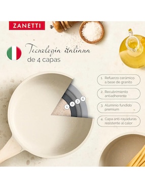Set de sartenes Zanetti de aluminio 2 piezas