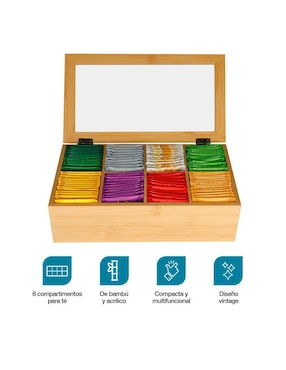 Caja para té Casa Litus rectangular