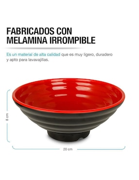 Set bowl Casa Litus 16 piezas de melamina