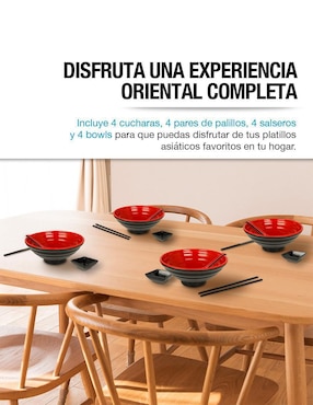 Set bowl Casa Litus 16 piezas de melamina