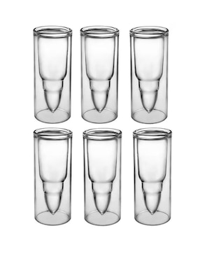 Vaso Tequilero Happy Ware Con 6 Piezas