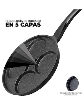 Sartén para huevo Queen Sense de mármol