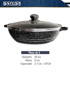 Batería de cocina Rd Royal Cook de aluminio fundido antiadherente minerales naturales 10 piezas