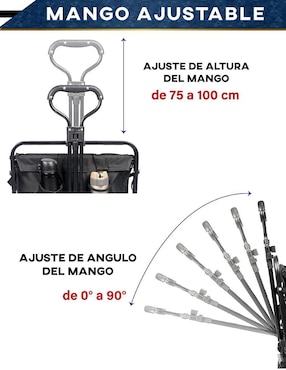 Carro de compras áreas múltiples Chic Fantasy acero