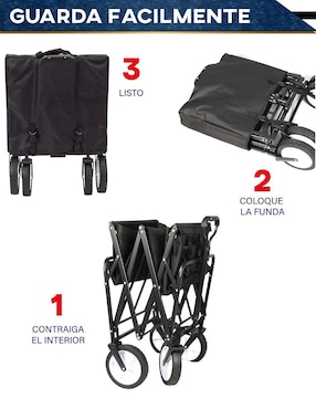 Carro de compras áreas múltiples Chic Fantasy acero
