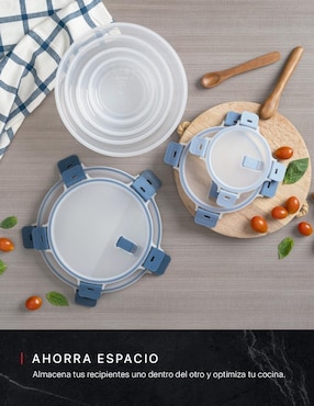 Set contenedores Cookify de plástico 8 piezas