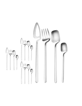 Set cubiertos Bluelander de acero inoxidable 16 piezas