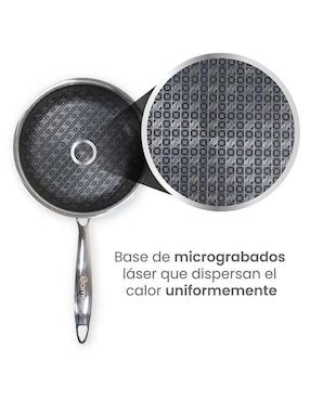 Batería de cocina Flavorstone Samurai de acero inoxidable antiadherente combinado 8 piezas