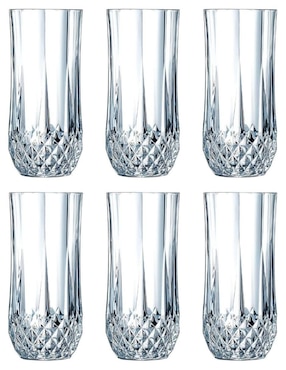 Vaso Cocktail Chic Fantasy De Cristal Con 6 Piezas