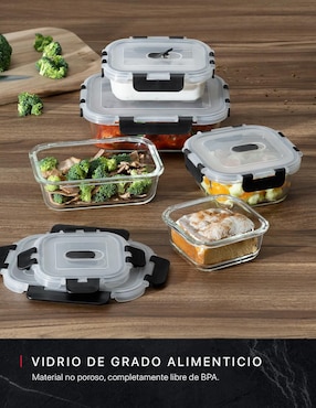 Set contenedores Cookify de vidrio 10 piezas