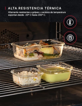 Set contenedores Cookify de vidrio 10 piezas
