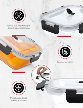 Set contenedores Cookify de vidrio 10 piezas