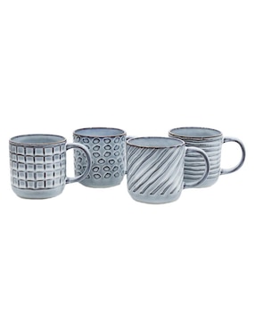 Set De Tazas Té Salt & Pepper Eran 4 Piezas