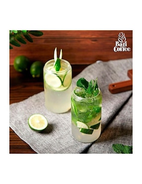 Set vaso Doble Pack Bluelander de vidrio con 10 piezas