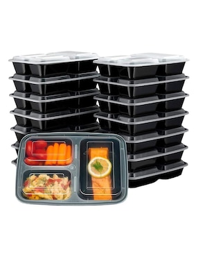 Set contenedores Bluelander de plástico 20 piezas