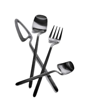 Set cubiertos Bluelander de acero 24 piezas