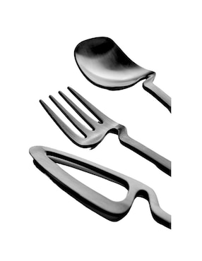 Set cubiertos Bluelander de acero 24 piezas
