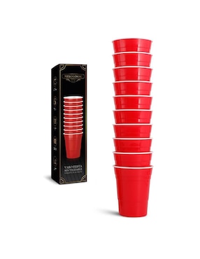 Set vaso Doble Pack Redlemon con 10 piezas