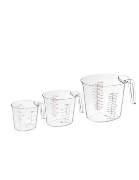 Set Taza Medidora Cuisinart Classics Francia Plástico 3 Piezas