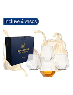 Decantador Bluelander de vidrio