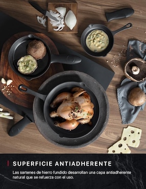 Set de sartenes Cookify de hierro fundido 3 piezas
