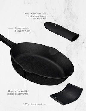 Set de sartenes Cookify de hierro fundido 3 piezas