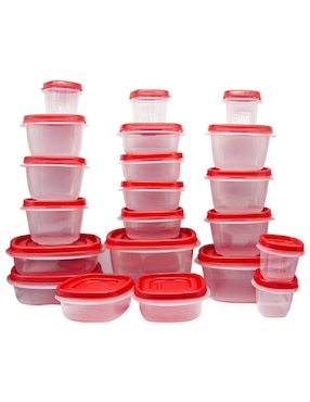 Set Contenedores Rubbermaid De Plástico