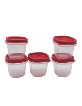 Set contenedores Rubbermaid de plástico 21 piezas