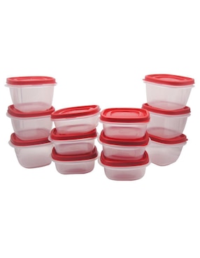Set contenedores Rubbermaid de plástico 21 piezas