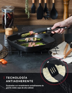 Sartén grill Cookify de aluminio fundido