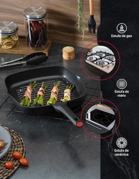 Sartén grill Cookify de aluminio fundido