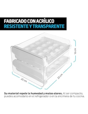 Porta huevos Redlemon de acrílico