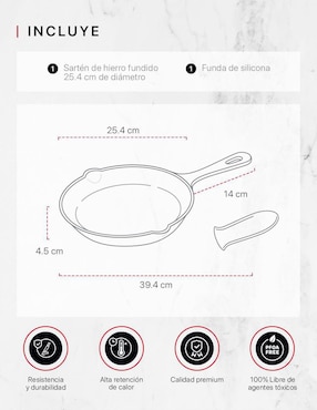 Sartén Cookify de hierro fundido