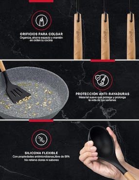 Set utensilios Cookify de silicón