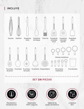 Set utensilios Cookify de silicón