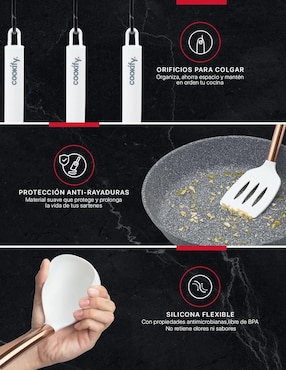 Set utensilios Cookify de silicón