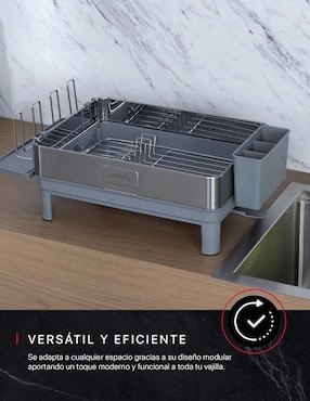 Escurridor de trastes Cookify de acero inoxidable