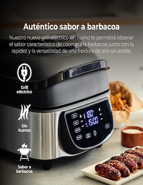 Parrilla eléctrica Master Pro Comet 700 Pro MP BGMP-9111-MX de acero inoxidable