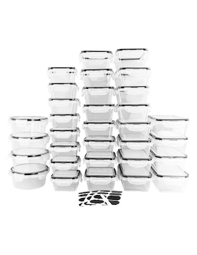 Set contenedores Brandtrendy de plástico 32 piezas