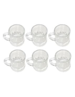 Set vaso Doble Pack Kasablanka Bali Glass de vidrio con 6 piezas