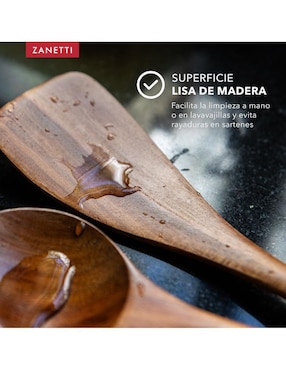 Set utensilios Zanetti de madera
