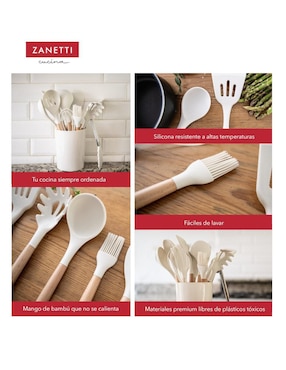 Set utensilios Zanetti de silicón